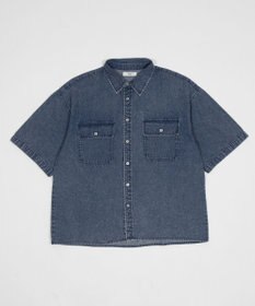 WEGO 【ユニセックス着用ITEM/MLサイズ展開】カラーデニムシャツ（SS）