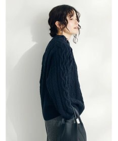 CRAFT STANDARD BOUTIQUE ラグランケーブルニットプルオーバー　