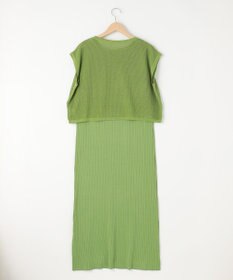 SHARE PARK LADIES 【セットアイテム】レーヨンナイロンニットワンピース