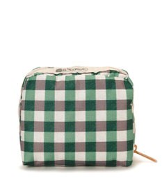 LeSportsac SQUARE COSMETIC/フォレストギンガム