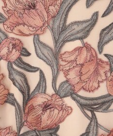 GRACE CONTINENTAL フラワー刺繍ミディドレス