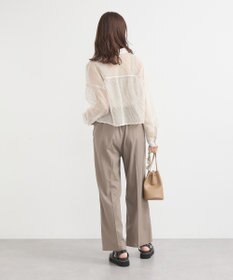 earth music&ecology メッシュストライプショートシャツ