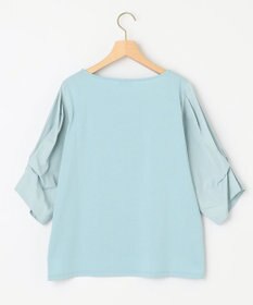 組曲 L 【洗える】プレーティングコンビブロー カットソーブラウス