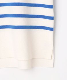 J.PRESS LADIES L Rayon Stretch Border ニット