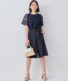 組曲 【WEB限定】オシャクロスキュロットパンツ