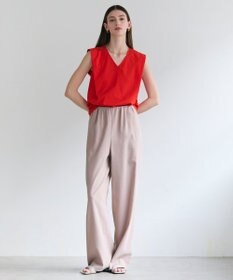 BEIGE， SPINEL / タックギャザー ワイドパンツ