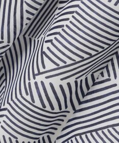 自由区 【洗える・XSサイズあり】モザイクラインプリント ワンピース