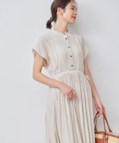 組曲 ギャザーライトデシン ワンピース