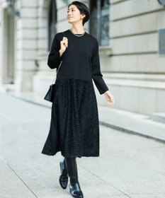 自由区 L 【カタログ掲載】ジャカードコンビ ワンピース