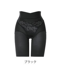 BRADELIS New York 【BRADELIS NewYork peace】綿混フィットレースガードル お尻と太ももの境目をしっかり作る補整ガードル
