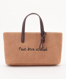 ANY ワイドフェイクラフィアトートバッグ