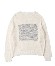 WEGO ジャガードメッシュニットビッグプルオーバー