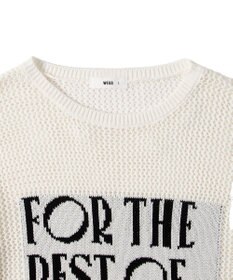WEGO ジャガードメッシュニットビッグプルオーバー