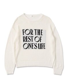 WEGO ジャガードメッシュニットビッグプルオーバー