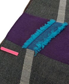 POLS ウールカットジャカードストール