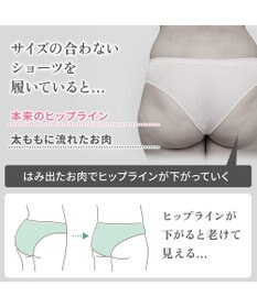 BRADELIS New York 【BRADELIS NewYork peace】シルク混素肌しっとりDailyショーツ26 ブラデリス 補正下着 深め