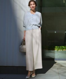 23区 S 【WEB&一部店舗限定】ストレッチジョーゼット ワイドパンツ