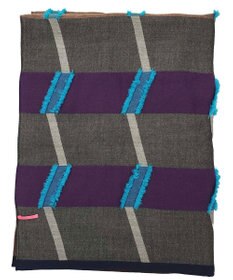 POLS ウールカットジャカードストール