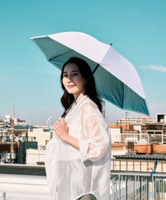 MOONBAT ハニカム断熱パラソル グラデーション長傘 晴雨兼用 日傘 一級遮光 UV 耐風