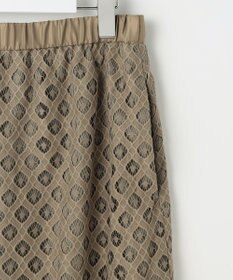 自由区 【SHIHOさん着用・こだわり素材・セットアップ対応】パネルレース スカート