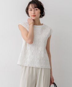 23区 【先行予約】コードエンブロイダリージャージー フレンチスリーブ カットソー