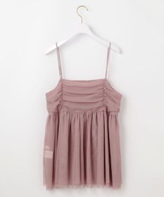 ANY SIS 【洗える】チュールレイヤード キャミソール