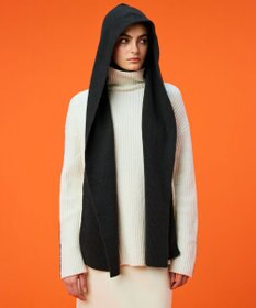 BEIGE， 【洗える】BERTAINA / コットンフーディマフラー