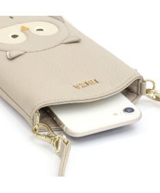 IBIZA アニマーダ　牛革　スマートフォンポシェット（フクロウ）