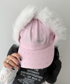 WEGO ラインストーンドッグイヤーキャップ