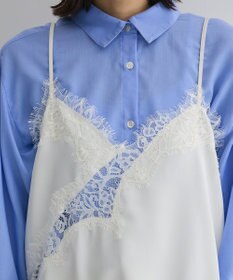 Green Parks レースドッキングサテンビスチェ
