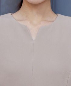 Tiaclasse L 【ストレッチジョーゼット】 シフォン袖ワンピース