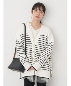 earth music&ecology やわらかタッチＶネックカーディガン