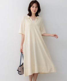 組曲 クリアストレッチスキッパーニット ワンピース