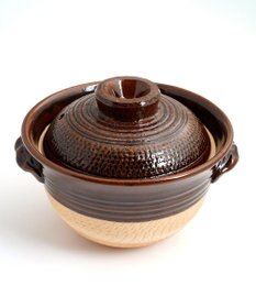 たち吉 【たち吉】伊賀飛びカンナごはん鍋（飴釉）〈１個〉伊賀焼