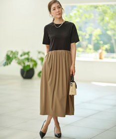 組曲 【WEB限定】コンビネーションコクーンワンピース