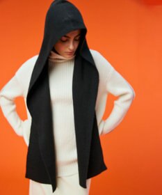 BEIGE， 【洗える】BERTAINA / コットンフーディマフラー