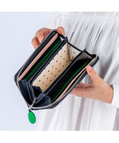 tsumori chisato CARRY グリッターフラワー ラウンドファスナー 長財布