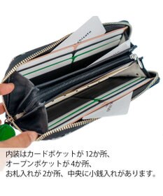 tsumori chisato CARRY グリッターフラワー ラウンドファスナー 長財布