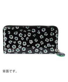 tsumori chisato CARRY グリッターフラワー ラウンドファスナー 長財布
