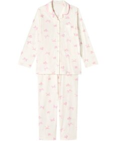 Wing パジャマ 綿100%(本体) 3Lまで対応 大きいサイズ 長袖 長ズボン レディース EP7049 ウイング／ワコール