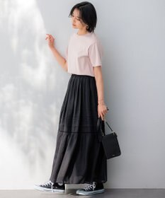 23区 S 【洗える】ブロドリーダンテル ティアードスカート