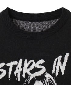 WEGO グラフィックBIGニットプルオーバー