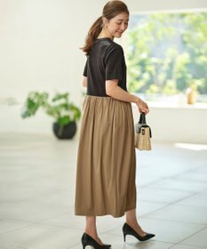 組曲 【WEB限定】コンビネーションコクーンワンピース