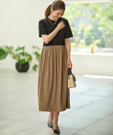 組曲 【WEB限定】コンビネーションコクーンワンピース