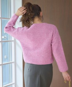 Feroux 【洗える】片畦プルオーバーニット