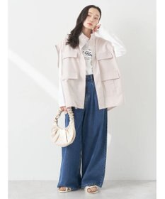 earth music&ecology ミリタリースタンドカラーベスト