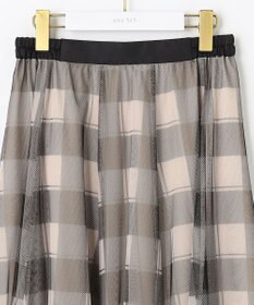 ANY SIS 【美人百花7月号掲載】2WAYチェックチュールリバーシブル スカート