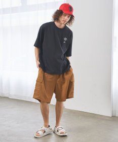 J.PRESS YORK STREET 【UNISEX】リネンライクイージーカーゴ ハーフパンツ