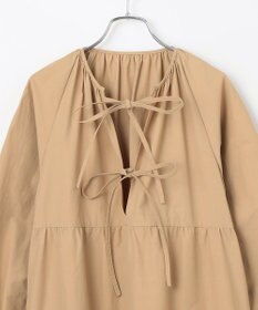 #Newans 【撥水加工/洗濯機可能】〈全身をさりげなくカバー〉リラクシーティアードワンピース