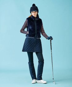 23区GOLF 【WOMEN】【吸湿発熱】グランサーモ ボーダー柄 モックネック カットソー